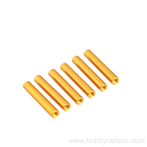 Orange different length aluminum spacer fpv parts